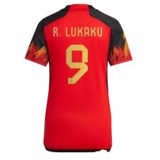 Belgien Romelu Lukaku #9 Hemmatröja Dam VM 2022 Korta ärmar